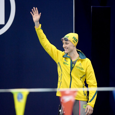 Donning the green and gold, Ellie Cole claims a silver medal on night two.